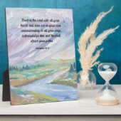 聖書の聖句に信頼する箴言8x10 フォトプラーク (側面)