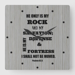 聖書の聖句に感動しない スクエア壁時計