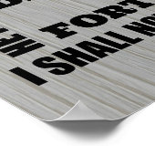 聖書の聖句に感動しない ポスター (角)