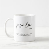 聖書の聖句のエレガント緑 コーヒーマグカップ (左)