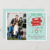 聖書の聖句のクリスマス写真カード(Psalm 126:3) シーズンカード (正面/裏面)