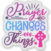 聖書の聖句のシールを高める シール (正面)