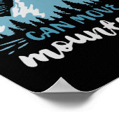 聖書の聖句の信仰は山の神を動かすことができる ポスター (角)