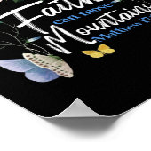 聖書の聖句の信仰は山を動かすことができるマタイ17:20 ポスター (角)