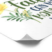 聖書の聖句の信仰は山を動かすことができるマタイ17:20 ポスター (角)