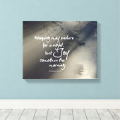 聖書の聖句の喜び キャンバスプリント (インサイチュ (ウッドフロア))