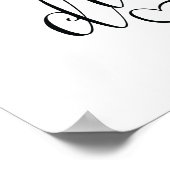 聖書の聖句の壁の芸術の箴言31:25書道 ポスター (角)