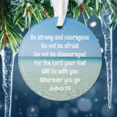 聖書の聖句の感動的クリスマスが強い オーナメント