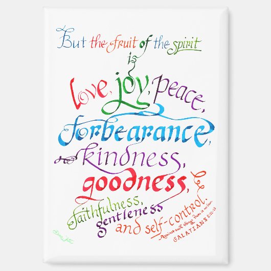 聖書の聖句の果て マグネット (正面)