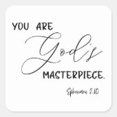 聖書の聖句の正方形のステッカー スクエアシール (正面)