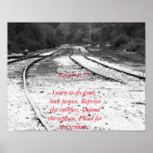 聖書の聖句の社会正義 ポスター (正面)