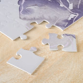 聖書の聖句は信仰によって歩く光景の水の色 ジグソーパズル (側面)