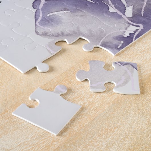 聖書の聖句は信仰によって歩く光景の水の色 ジグソーパズル (側面)