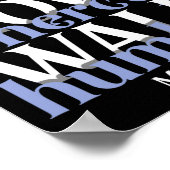 聖書の聖句は公正に慈悲を愛する謙虚な神を歩む ポスター (角)