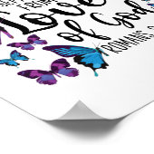 聖書の聖句は愛から私たちを分離することは何もない ポスター (角)