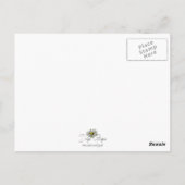 聖書の聖句は愛、子、花のすべてをする ポストカード (裏面)