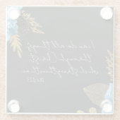 聖書の聖句は私が出来る ガラスコースター (裏面)