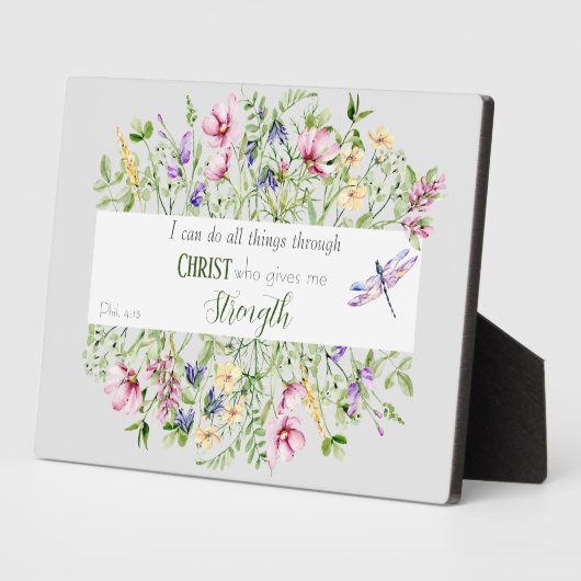 聖書の聖句は私が出来る フォトプラーク (側面)