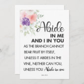 聖書の聖句は私に従う 招待状 (正面/裏面)