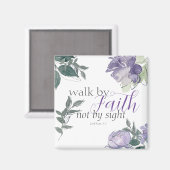 聖書の聖句は見えないで信仰によって歩く マグネット (正面/裏面)