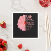 聖書の聖句は、あなたの主を強く勇敢にする スタンダードカクテルナプキン (インサイチュ)