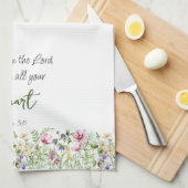 聖書の聖句は、植物学を持つ主への信頼 キッチンタオル (四つ折り)