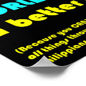 聖書の聖句を使って、「世界をもっと良い場所にする！ ポスター (角)