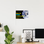 聖書の聖句を使って、「世界をもっと良い場所にする！ ポスター (ホームオフィス)