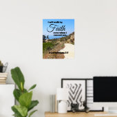 聖書の聖句を信じて歩こう ポスター (ホームオフィス)