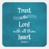 聖書の聖句を信じなさい スクエアシール (正面)