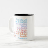 聖書の聖句を信じなさい ツートーンマグカップ (正面左)