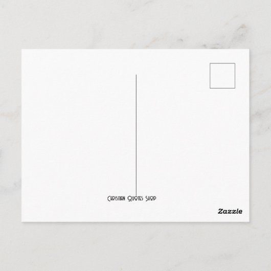 聖書の聖句を信じなさい ポストカード (裏面)