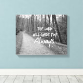 聖書の聖句を励ます キャンバスプリント (インサイチュ (ウッドフロア))