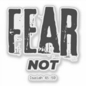 聖書の聖句を恐れない シール (正面)