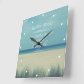 聖書の聖句を恐れない スクエア壁時計 (傾斜)