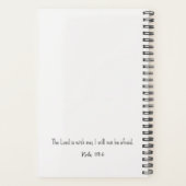 聖書の聖句を恐れパーソナライズされたる信仰 プランナー手帳 (裏面)