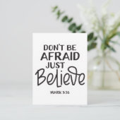 聖書の聖句を恐れ信じてはいけない シーズンポストカード (スタンド正面)