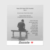 聖書の聖句を慰める主への信頼 シール (シート)