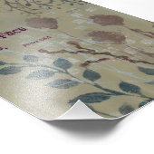 聖書の聖句を持つ青い雑草 フォトプリント            (角)