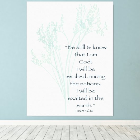 聖書の聖句を知り続ける キャンバスプリント (インサイチュ (ウッドフロア))