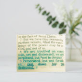 聖書の聖句を破壊せずに投げ捨てる ポストカード (スタンド正面)