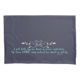 聖書の聖句を読んで平和に身を置く 枕カバー