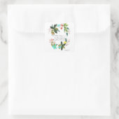 聖書の聖句アートを励ます – ローマ8:37 スクエアシール (バッグ)