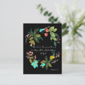 聖書の聖句アート – マタイ5:9 ポストカード (スタンド正面)