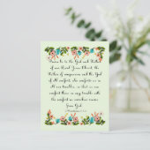 聖書の聖句アート – 2コリント1:3-4 ポストカード (スタンド正面)