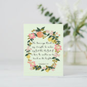 聖書の聖句アート – Habakkuk 3:19 ポストカード (スタンド正面)