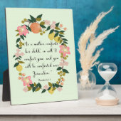 聖書の聖句アート – Isaiah 66:13 フォトプラーク (側面)