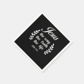 聖書の聖句イエスの真実の道ヨハネ スタンダードカクテルナプキン (角)