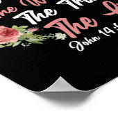 聖書の聖句イエスの真実の道ヨハネ ポスター (角)