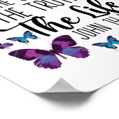 聖書の聖句イエスの真実の道ヨハネ ポスター (角)